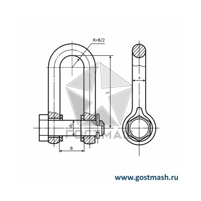 Скоба (Звено) РП-2,0 ГОСТ 25573-82